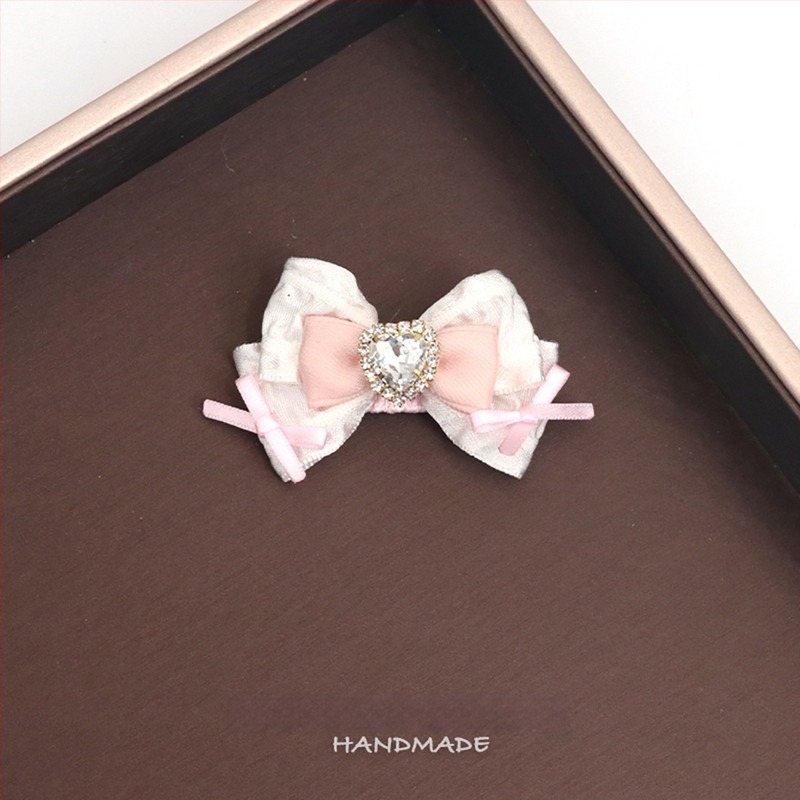 Клип за коса за домашни любимци с мини панделка (Материал: памук; Общо предназначение; Внос: Не; IP разрешение: Не)