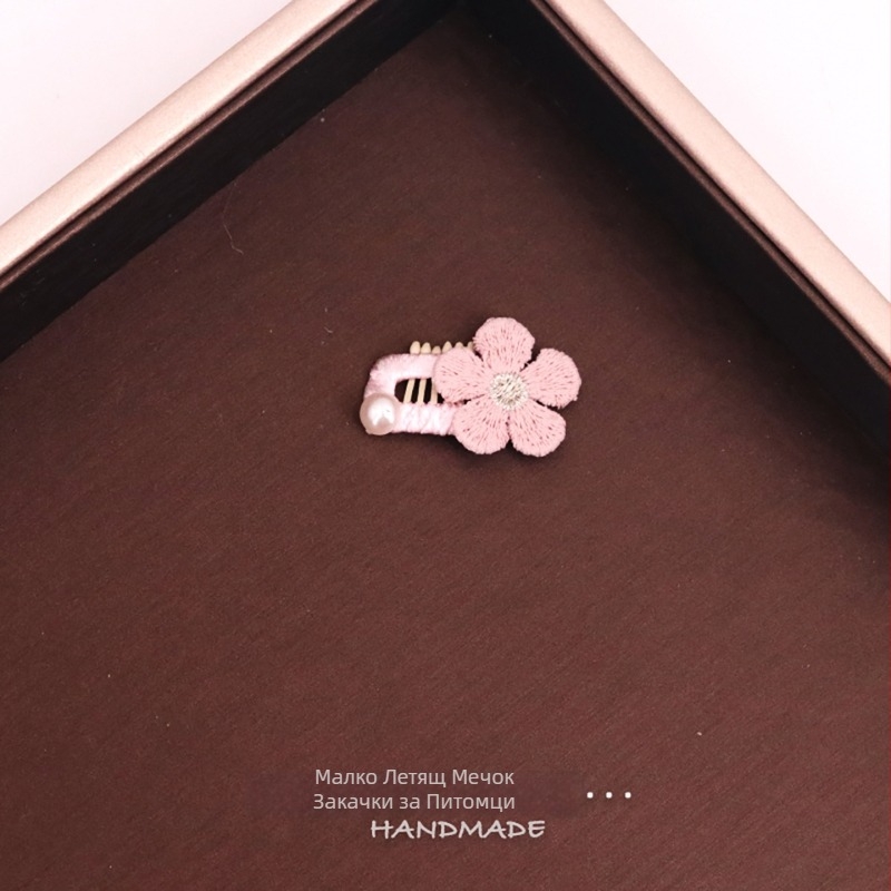 Клип за коса за домашни любимци с мини панделка (Материал: памук; Общо предназначение; Внос: Не; IP разрешение: Не)