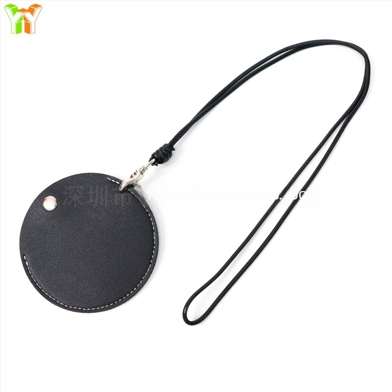 Калъф за AirPods от изкуствена кожа с релеф, портативен универсален презрамков дизайн за врата, с възможност за персонализиране за модел 13966628563