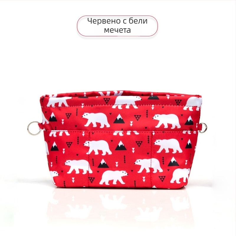 Козметична чанта за пътуване Red Tadpole — найлон, форма обърнат трапец/дъмпинг, за съхранение и организация