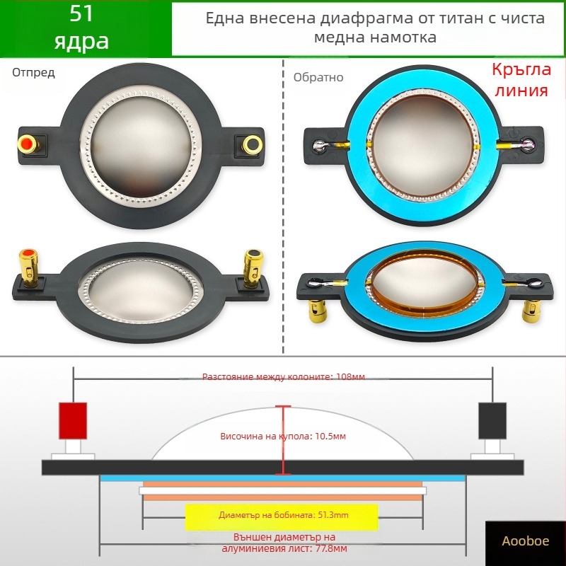 Гласова намотка за високочестотен драйвер – аксесоари и части за ремонт на високочестотен говорител