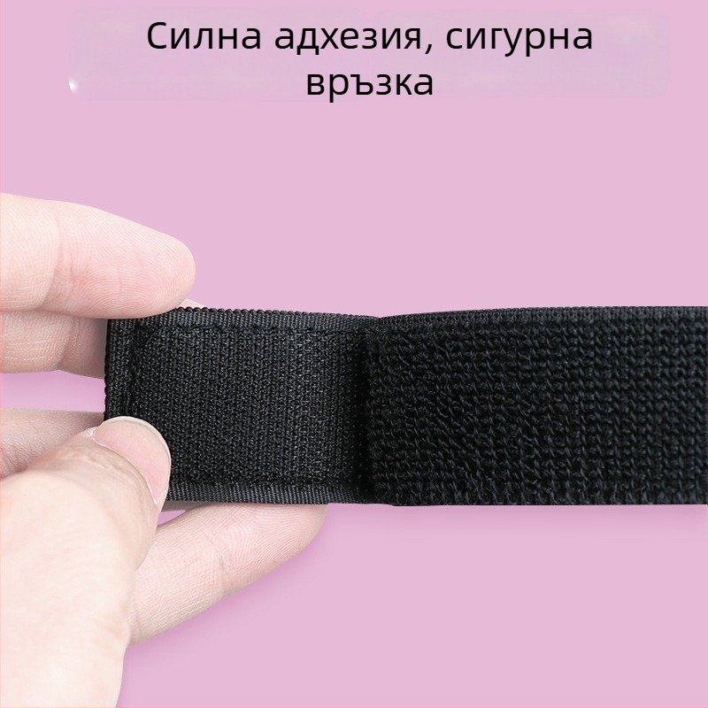 Еластична самозалепваща велкро лента за фиксация на кабели, раници и облекло – полиестер, смес полиестер/найлон/еластан, марка Mileqi