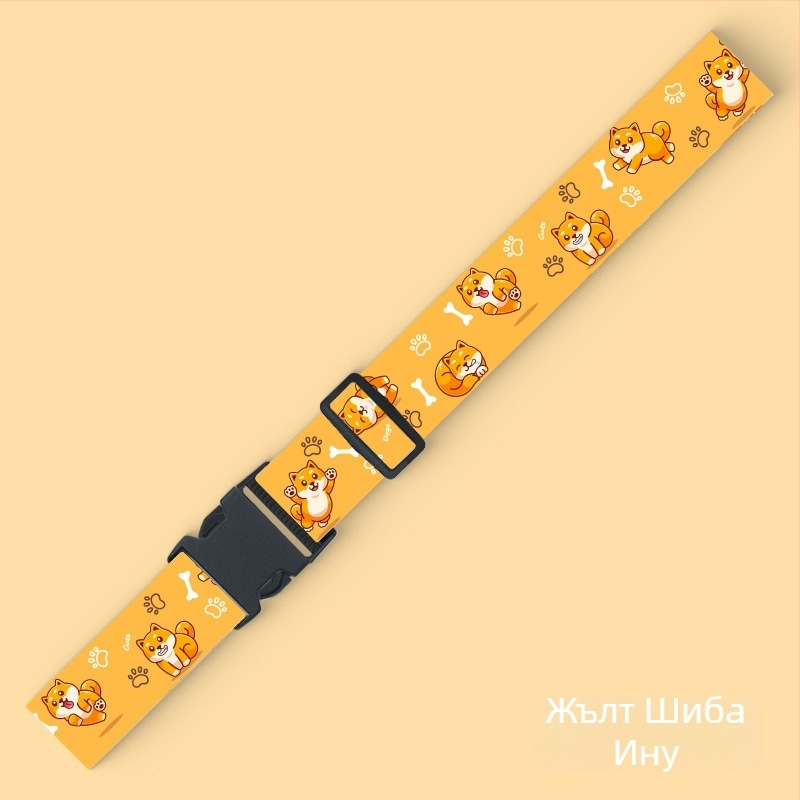 Travelkin колан за багаж полиестер, Аниме карикатура, Кръстосан дизайн, Печат, Мек, Пролет 2023, Лицензиран частен етикет