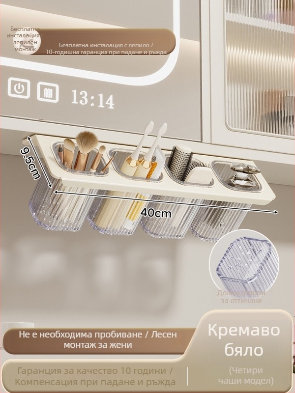 Стенно шкафче за баня за тоалетна, алуминиева сплав, модел 1225, товароподемност 10 кг, 1 полк, модерен минималистичен стил