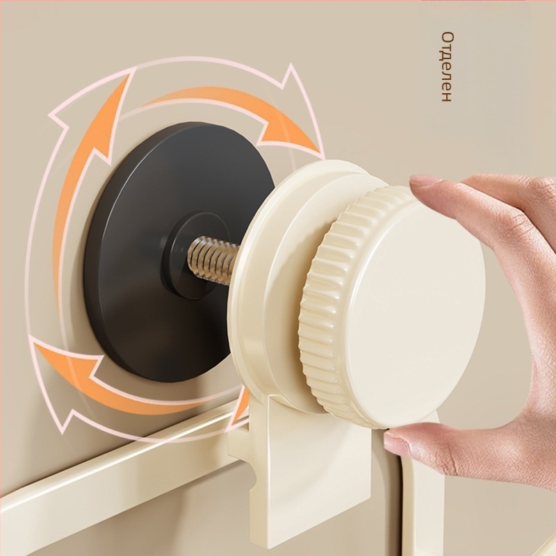 Стенно монтиран рафт за съхранение на инструменти за коса с вакуумна чашка – 3-етажна метална конструкция за маши за коса и сешоари, многофункционален