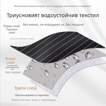 Фартух със сваляща се кърпа за подсушаване, безръкав, водоустойчив и маслоустойчив, полиестер