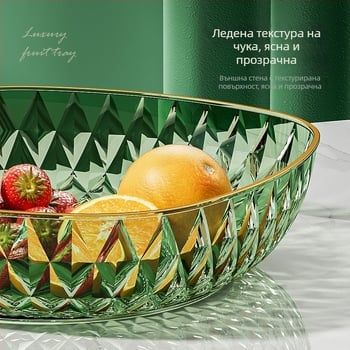 Пластмасова плодова чиния — прост стил, лайт лукс ретро; Материал: пластмаса; Категория: чиния за плодове; Стил: прост; Стил тип: лайт лукс ретро; Време на пускане: 2023