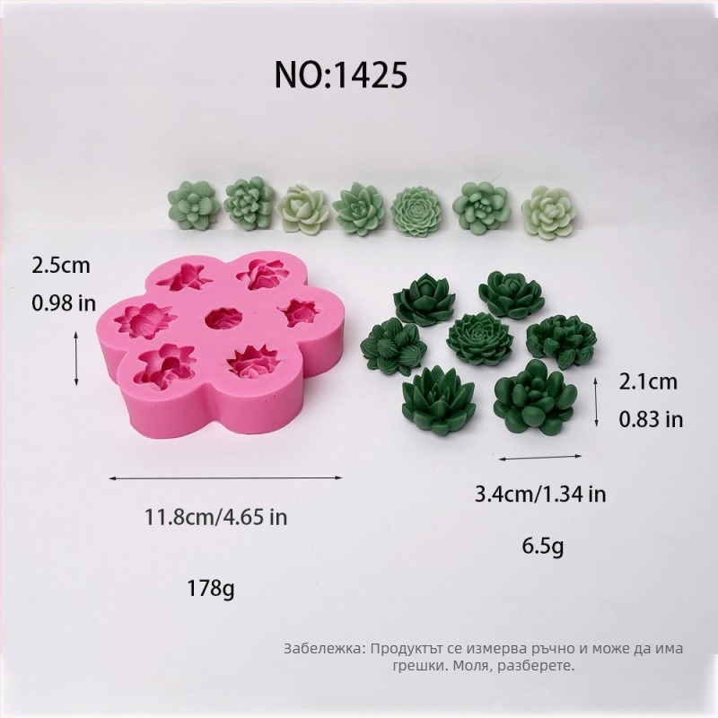 Силиконова форма за печива с неправилна форма за свещи, гипс, ръчно изработени сапуни и торти