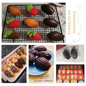 18-камерна силиконова форма за мадлени, форма с черупка, хранителен силикон, антипригарна, устойчива на високи температури