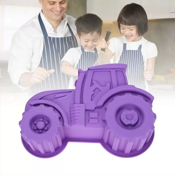 Силиконова формичка за печене под формата на кола — Xinnuo, хранителен силикон, 1 бр, за печене