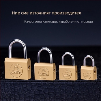 Домашна катинар Type C • Железен корпус • Марка Sailor • За училище, дом, общежитие, фабрика, строителен обект и багаж • Ключът не може да се извади, когато е завъртен за отваряне