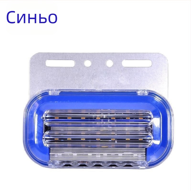LED странична светлина за големи камиони и полуремаркери, водоустойчива, 12/24V, IP6, 0.6W, 40 lm, алуминиева основа
