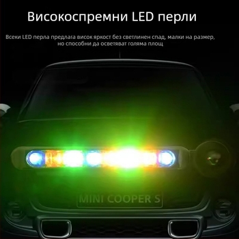 Дневни светлини за автомобили, универсална съвместимост, модел A177s, монтаж с лепило, пластмасов корпус