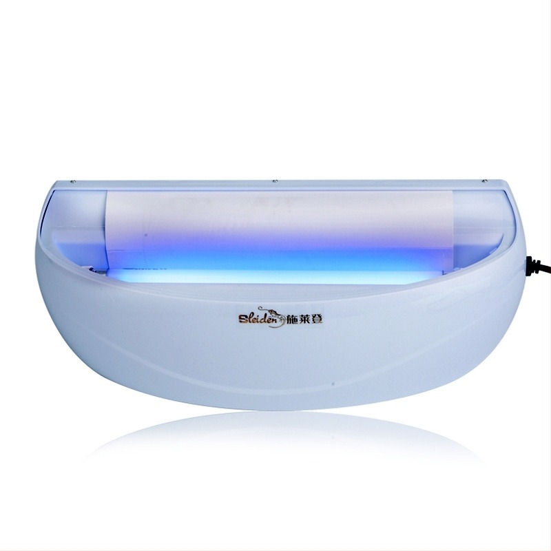 Лепяща лампа за комари, монтирана на стена, модел V18, обхват 61 m²+, въртяща се 0–180°, улов с вентилатор