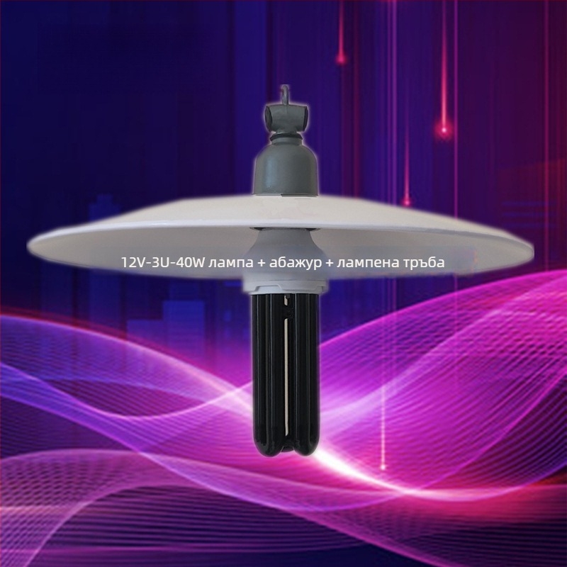 Соларна лампа за насекоми в рибовъдно езеро, LED светлина, обхват 61 м²+, умна мрежова свързаност