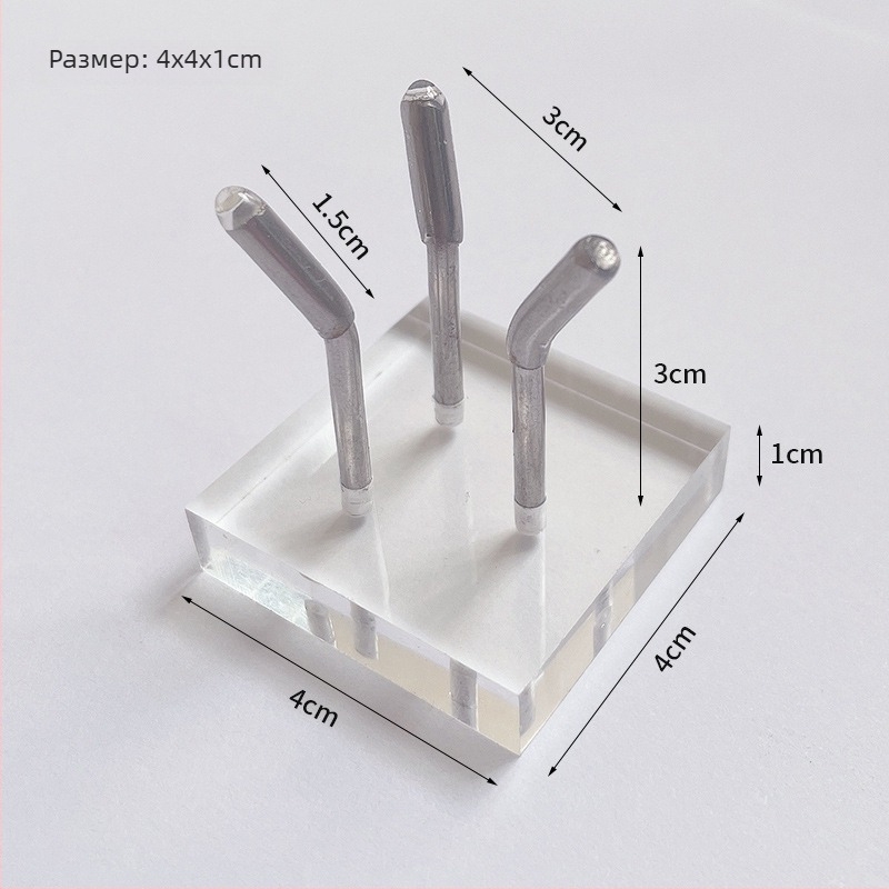 Дисплей рафт – Акрил, Тризъбна стойка, Първи етаж, Hongkuan Jewelry 026