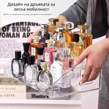 Пластмасова 5-етажна витрина за козметика с отделения - марка Friendly