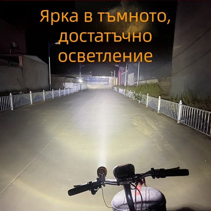 Фар за мотоциклет и електрически велосипед - ултраярък LED фар, Стил 01, 6W, 12V, корпус от алуминиева сплав