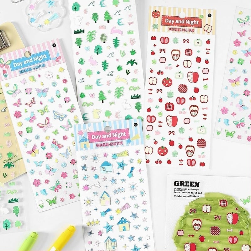 Ембосирани стикери за маникюр и декорация на телефон, Morning and Evening серия, Die-Cut, Ancient style, Craft 19581209605, Brand mr.paper