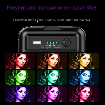 Мини светлинна подсветка FL02 – WONEW, 60W, 3V, вградена батерия, ръчно използване