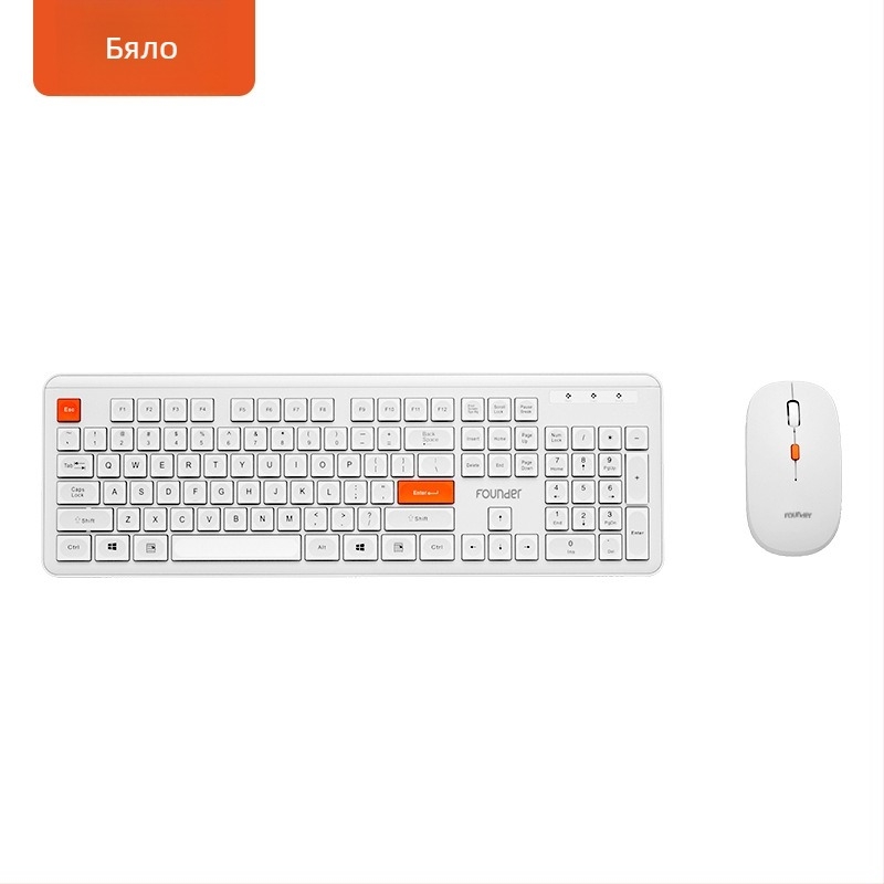 KN310-D безжичен комплект клавиатура и мишка, 1600 DPI, USB интерфейси, ергономичен дизайн, 1 година гаранция