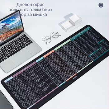 Подложка за мишка, смола-резина, едностранна, с калкулатор, настолна подложка