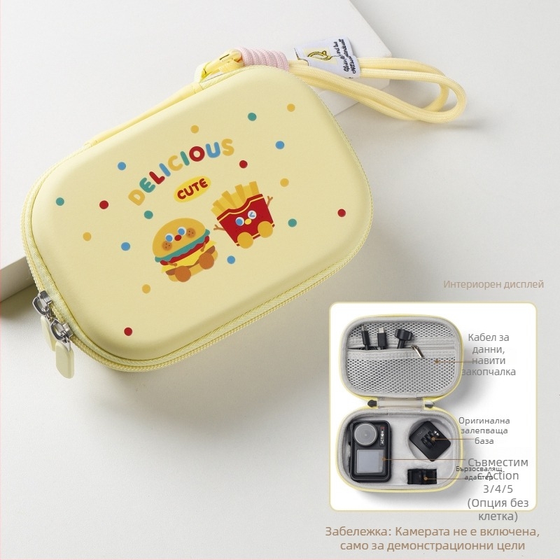 Калъф за DJI Action 5 Pro/4/3 – твърд корпус, EVA материал