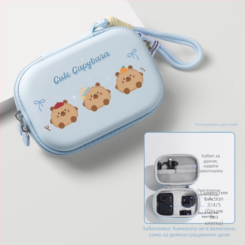 Калъф за DJI Action 5 Pro/4/3 – твърд корпус, EVA материал