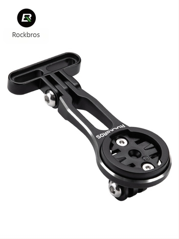 ROCKBROS Разширителна скоба за велосипед — за компютър, монтаж за светлина и база за екшън камера, алуминиева сплав AL6061