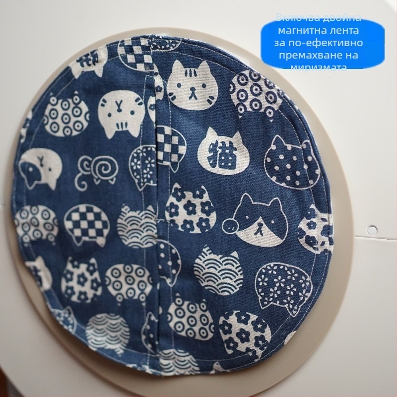 Notty интелигентна котешка тоалетна – портативна платнена конструкция с контрол на миризмата, прахозащита на завесата за врата и торба за отпадъци с връзки