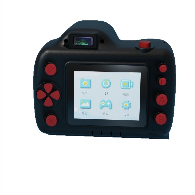 PALITO Детска камера с прожектиране – 48 MP, TF карта за съхранение, вграден мини проектор, 5 часа батерия