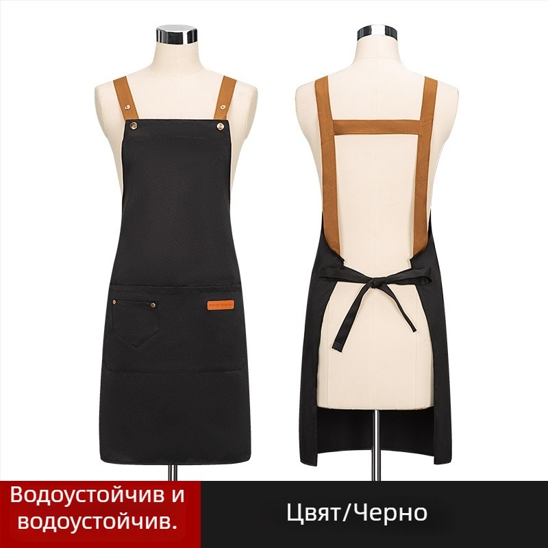 Изработена по поръчка безръкавна престилка за маникюристки — водоустойчива и маслоустойчива, полиестер, модерен стил