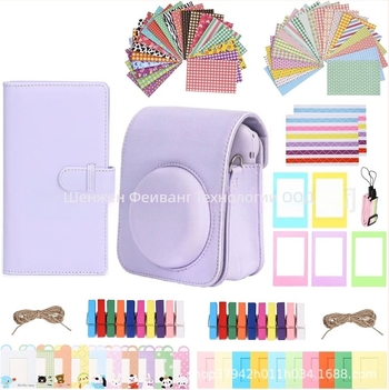 Polaroid Instax Mini 12/11/9 комплект аксесоари – 10 в 1, калъф за камера, 108-страници фотоалбум, рамка, PU корпус