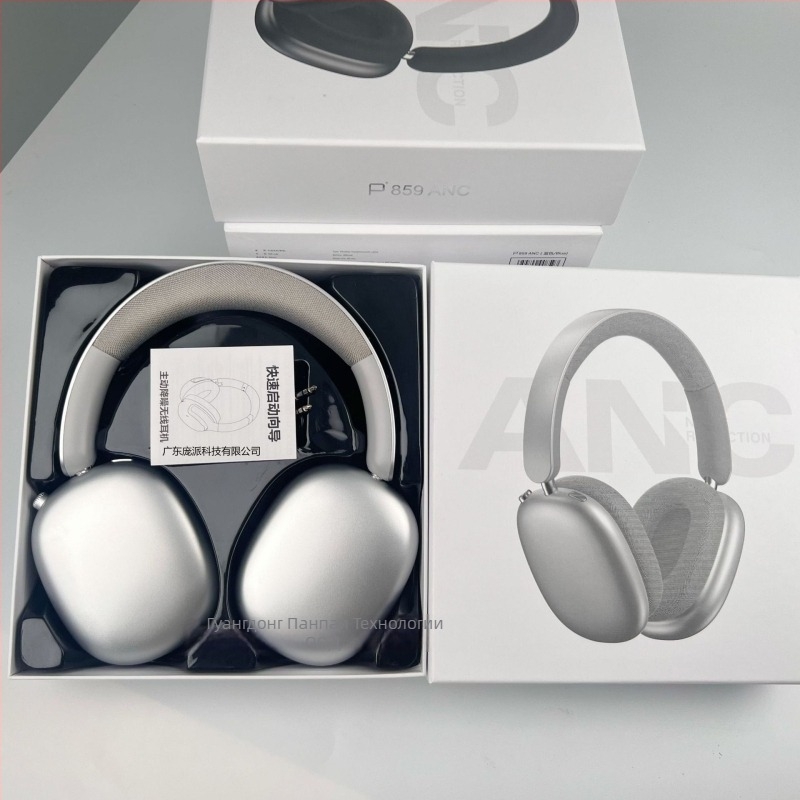 P859 Активни шумопотискащи безжични слушалки, 40 мм драйвери, 400mAh батерия, честотен диапазон 20–20kHz