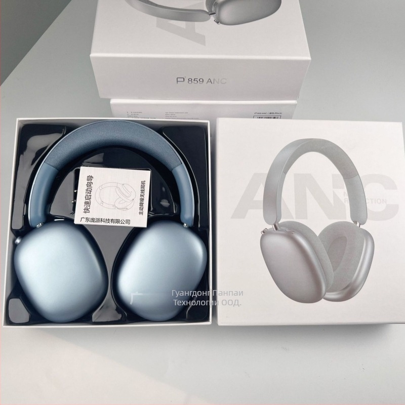 P859 Активни шумопотискащи безжични слушалки, 40 мм драйвери, 400mAh батерия, честотен диапазон 20–20kHz