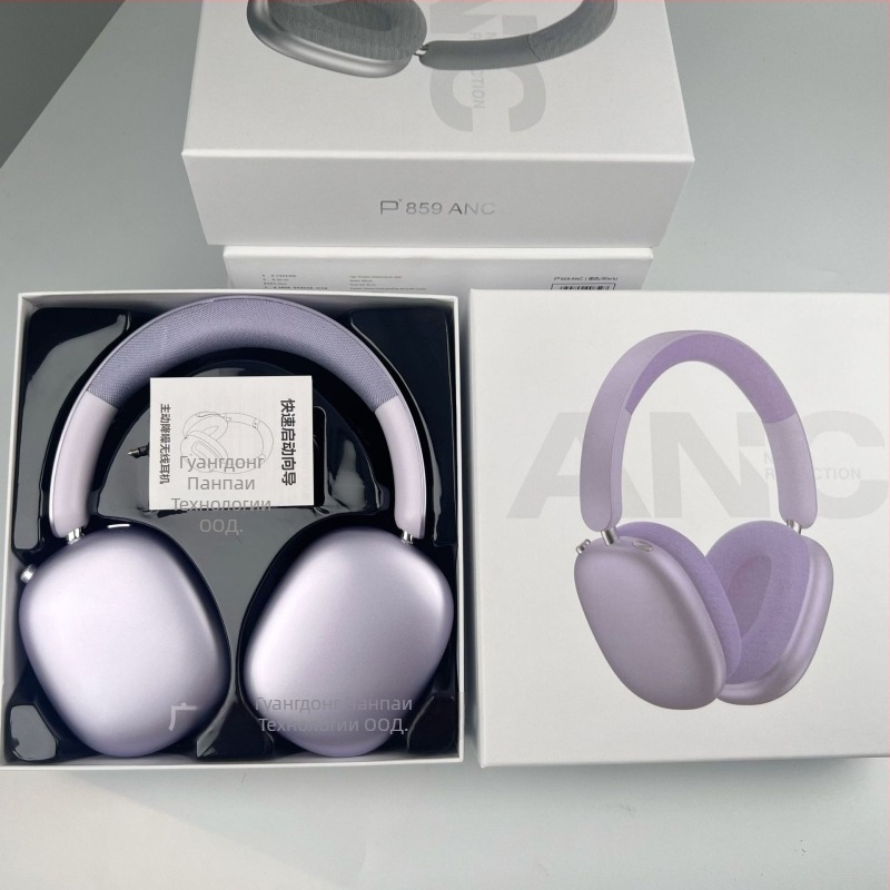 P859 Активни шумопотискащи безжични слушалки, 40 мм драйвери, 400mAh батерия, честотен диапазон 20–20kHz