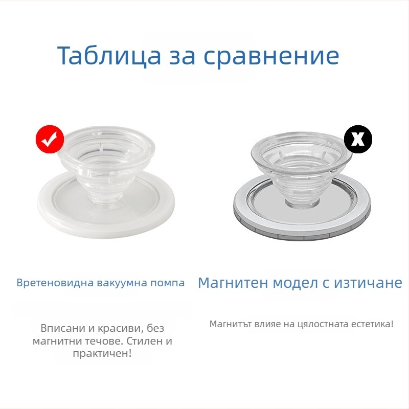 MagSafe магнитен държач за телефон с телескопично рамо, матово полупрозрачно покритие, корпус от PC, съвместим с устройства Apple и телефони с магнит