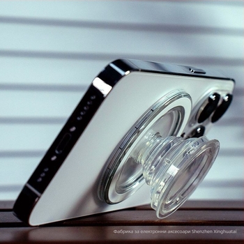 Десктоп стойка MagSafe с въздушна възглавница, магнитно закрепване, без лепило, съвместима с iPhone 17