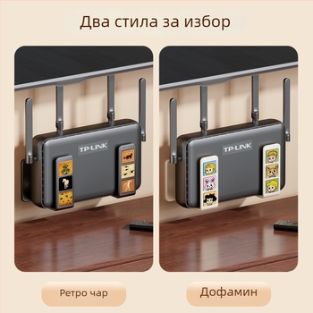 Стенно монтиран държач за рутер, оптичен модем и Wi‑Fi кутия – въглеродна стомана, мултифункционален, стил модерен минималистичен, модел 2365985190479693696