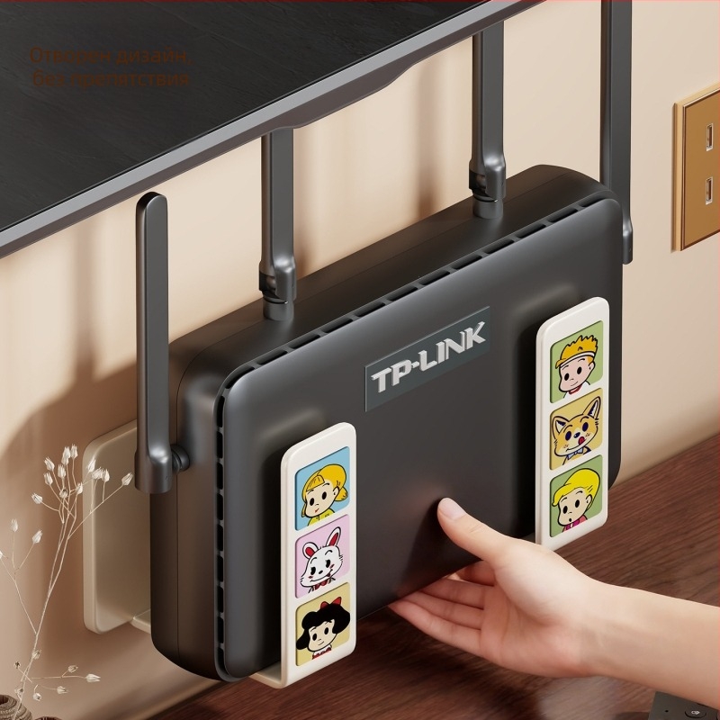 Стенно монтиран държач за рутер, оптичен модем и Wi‑Fi кутия – въглеродна стомана, мултифункционален, стил модерен минималистичен, модел 2365985190479693696