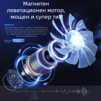 Охладител за лаптоп със сгъваема повдигаща стойка; вентилаторно охлаждане, пластмасов корпус, 0,7 кг