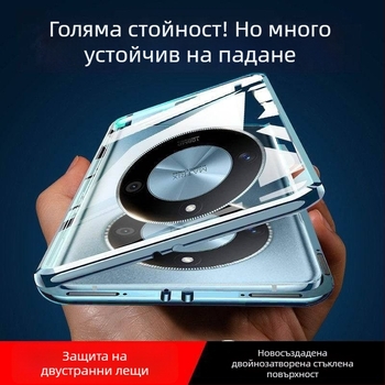 X50 телефонен калъф за Huawei с огледално стъкло, магнитно задържане, поддръжка за персонализация