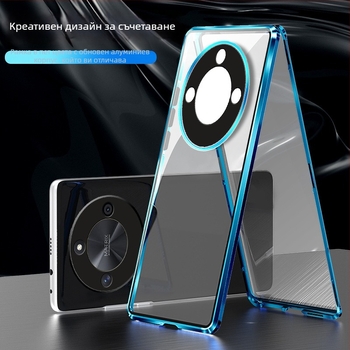 X50 телефонен калъф за Huawei с огледално стъкло, магнитно задържане, поддръжка за персонализация