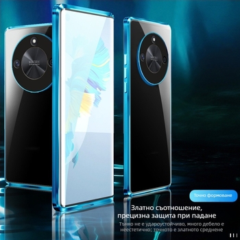 X50 телефонен калъф за Huawei с огледално стъкло, магнитно задържане, поддръжка за персонализация