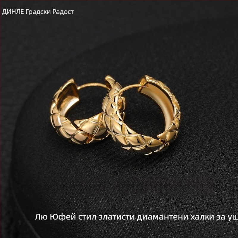 Dingle геометрични сребърни обици, 925 шип за ухо, стерлингово сребро, оригинален дизайн