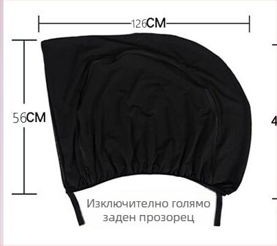 Автомобилна мрежеста завеса за прозорец – защита от комари, слънцезащита, дишаща и прозрачна, термоизолираща, за седан и SUV; материал: полиестерна мрежа; монтаж: окачване