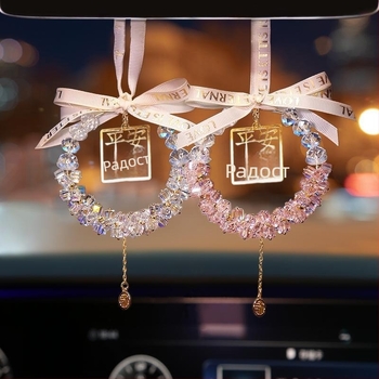 Кристална автомобилна висулка, модерен стил, за интериорен декор на автомобила