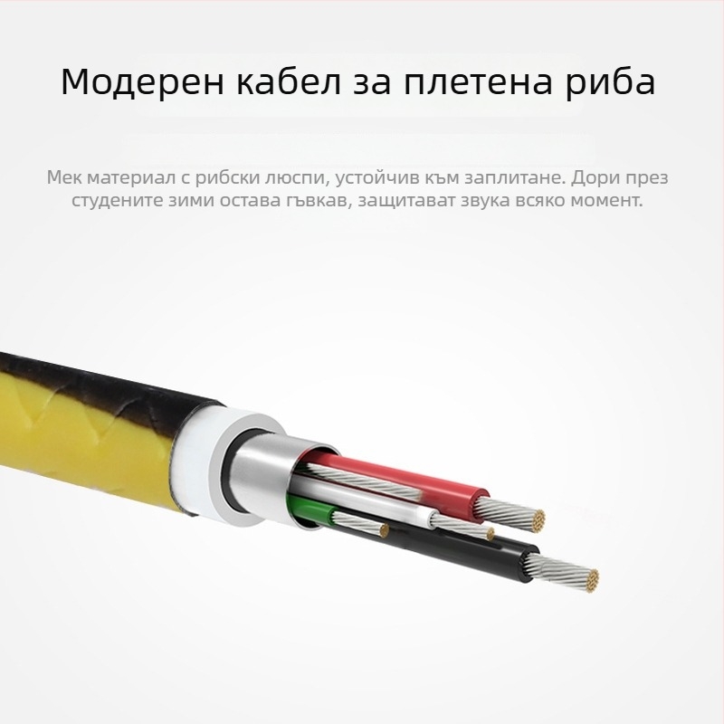 Beini ушни слушалки с ушна кука, жични, с настройка на баса, директен щепсел, за спорт и HD разговори