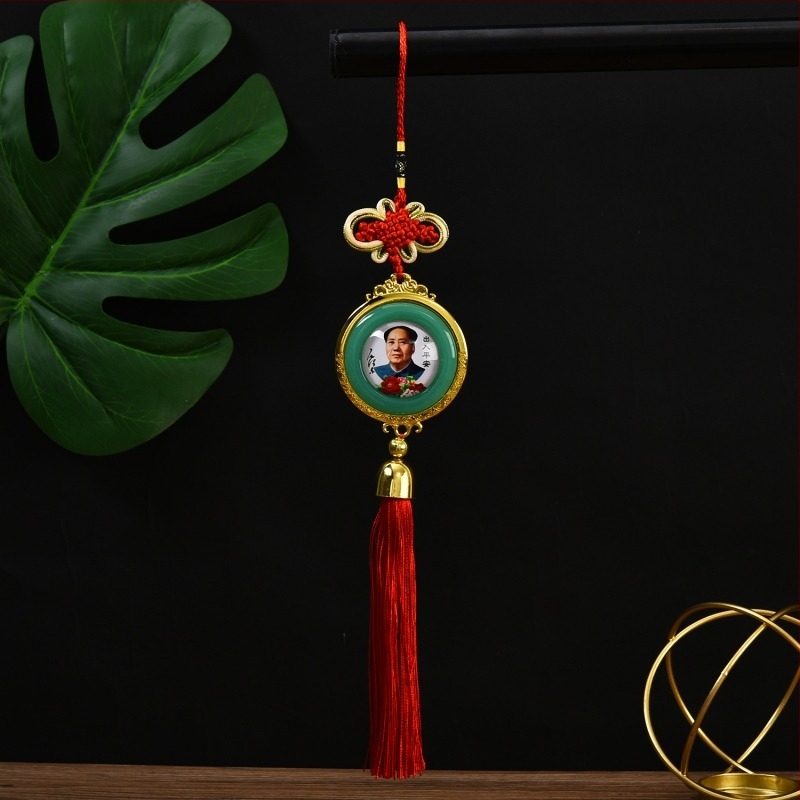 Сплавна автомобилна висулка за интериора за огледалото за обратно виждане, Guanyin, китайски традиционен стил, персонализирана поръчка