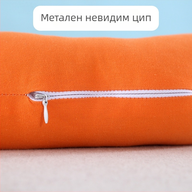 U-образна възглавница за врата за пътуване, минималистичен стил; пълнител: перлен памук; за възрастни